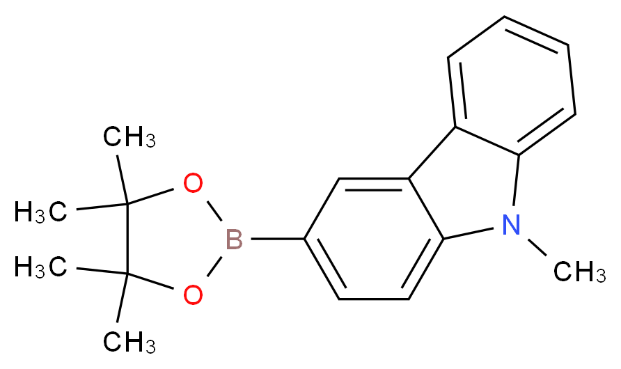 9-Methylcarbazole-3-boronic acid pinacol ester_Molecular_structure_CAS_)
