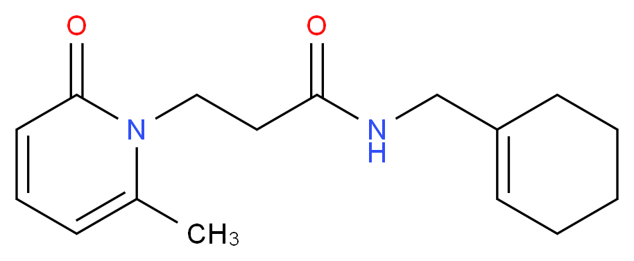 N-(cyclohex-1-en-1-ylmethyl)-3-(6-methyl-2-oxopyridin-1(2H)-yl)propanamide_Molecular_structure_CAS_)