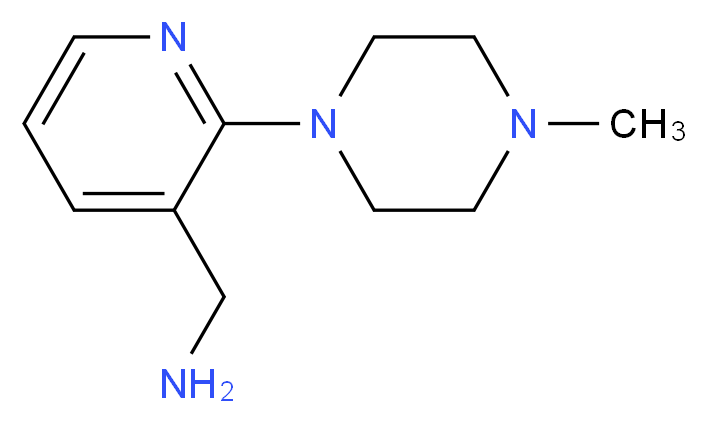 [2-(4-methylpiperazin-1-yl)pyridin-3-yl]methanamine_Molecular_structure_CAS_)