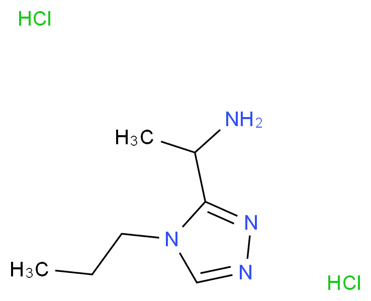 1-(4-Propyl-4H-1,2,4-triazol-3-yl)ethanamine dihydrochloride_Molecular_structure_CAS_)