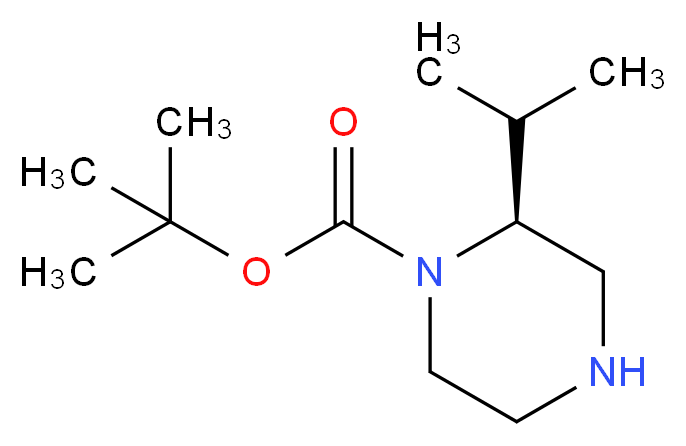 (2S)-2-Isopropylpiperazine, N1-BOC protected_Molecular_structure_CAS_674792-05-3)