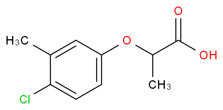 2-(4-Chloro-3-methylphenoxy)propanoic acid_Molecular_structure_CAS_777-54-8)
