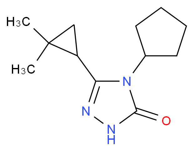 4-cyclopentyl-5-(2,2-dimethylcyclopropyl)-2,4-dihydro-3H-1,2,4-triazol-3-one_Molecular_structure_CAS_)
