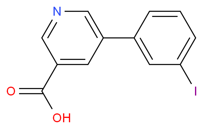 5-(3-IODOPHENYL)PYRIDINE-3-CARBOXYLIC ACID_Molecular_structure_CAS_)