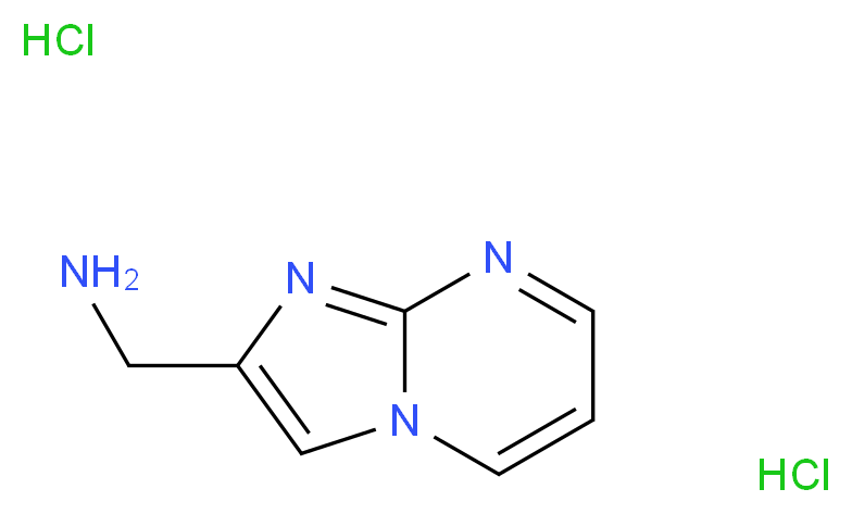 1-Imidazo[1,2-a]pyrimidin-2-ylmethanamine dihydrochloride_Molecular_structure_CAS_843609-02-9)