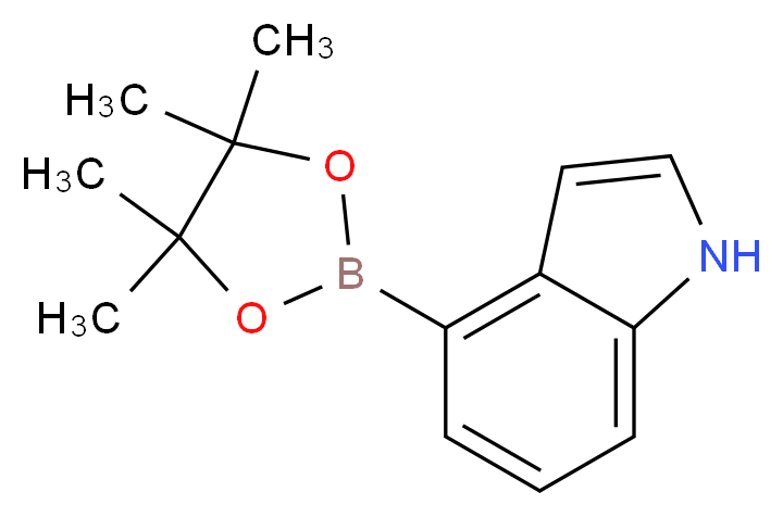1H-Indole-4-boronic acid, pinacol ester_Molecular_structure_CAS_388116-27-6)