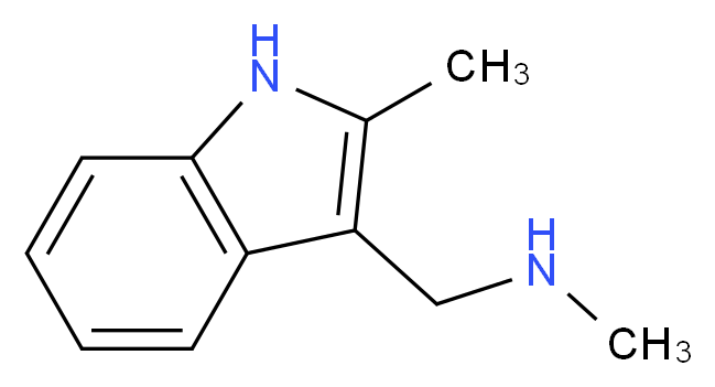 N-Methyl-N-[(2-methyl-1H-indol-3-yl)methyl]amine 97%_Molecular_structure_CAS_)