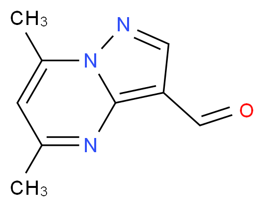 5,7-dimethylpyrazolo[1,5-a]pyrimidine-3-carbaldehyde_Molecular_structure_CAS_878414-63-2)
