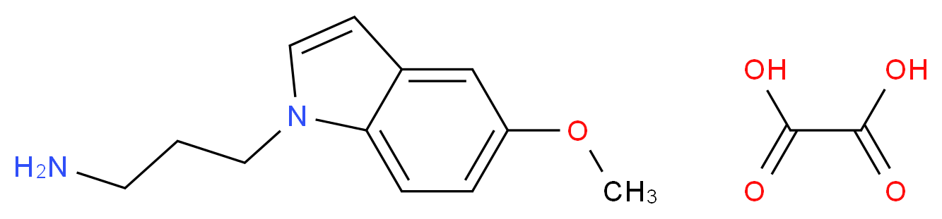 3-(5-methoxy-1H-indol-1-yl)propan-1-amine oxalate_Molecular_structure_CAS_)
