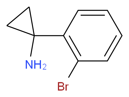 1-(2-Bromophenyl)cyclopropanamine_Molecular_structure_CAS_604799-96-4)