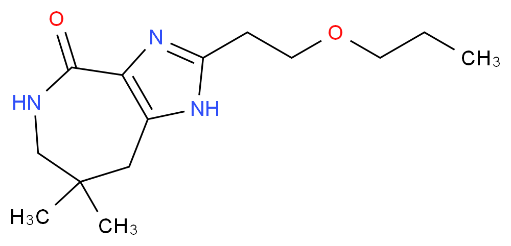 7,7-dimethyl-2-(2-propoxyethyl)-5,6,7,8-tetrahydroimidazo[4,5-c]azepin-4(1H)-one_Molecular_structure_CAS_)