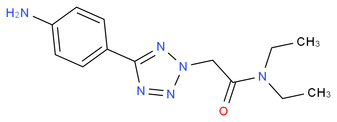 2-[5-(4-Amino-phenyl)-tetrazol-2-yl]-N,N-diethyl-acetamide_Molecular_structure_CAS_436092-91-0)