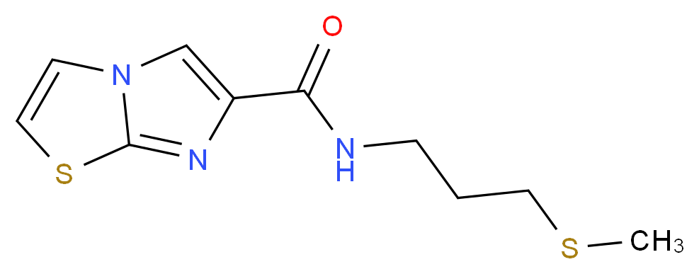 N-[3-(methylthio)propyl]imidazo[2,1-b][1,3]thiazole-6-carboxamide_Molecular_structure_CAS_)