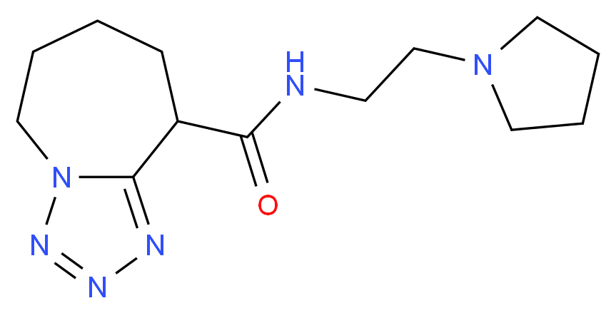 N-(2-pyrrolidin-1-ylethyl)-6,7,8,9-tetrahydro-5H-tetrazolo[1,5-a]azepine-9-carboxamide_Molecular_structure_CAS_)