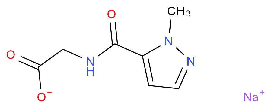 sodium 2-[(1-methyl-1H-pyrazol-5-yl)formamido]acetate_Molecular_structure_CAS_)