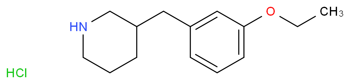 3-(3-ETHOXY-BENZYL)-PIPERIDINE HYDROCHLORIDE_Molecular_structure_CAS_)