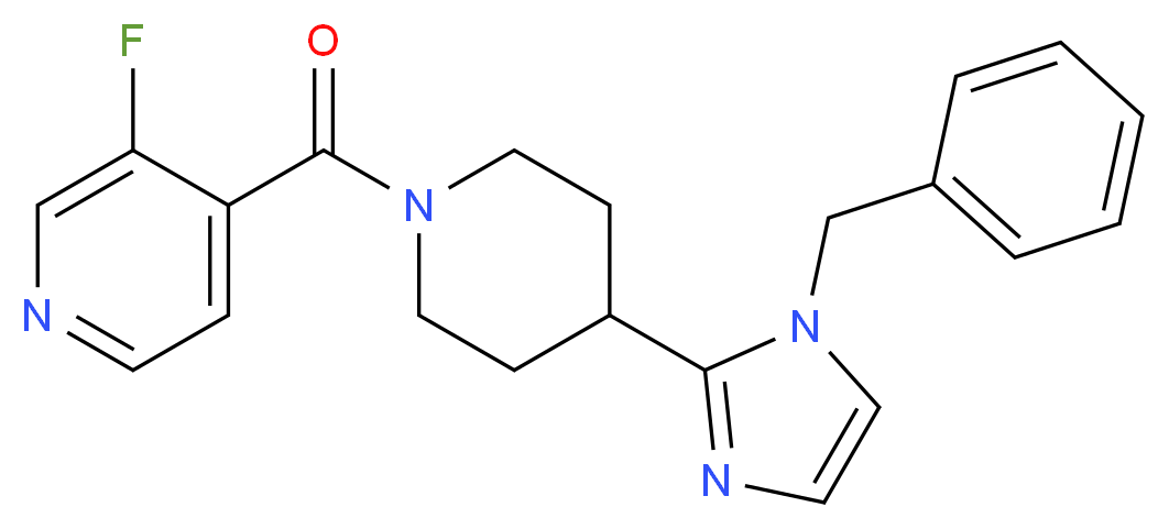 4-{[4-(1-benzyl-1H-imidazol-2-yl)-1-piperidinyl]carbonyl}-3-fluoropyridine_Molecular_structure_CAS_)
