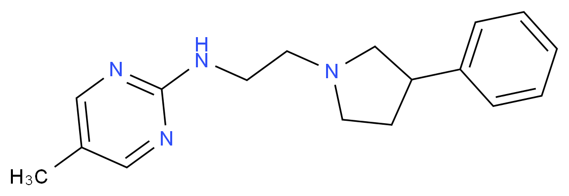 5-methyl-N-[2-(3-phenylpyrrolidin-1-yl)ethyl]pyrimidin-2-amine_Molecular_structure_CAS_)