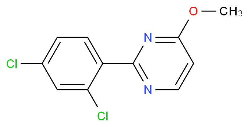 2-(2,4-dichlorophenyl)-4-methoxypyrimidine_Molecular_structure_CAS_)