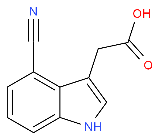 4-Cyanoindole-3-acetic Acid_Molecular_structure_CAS_)