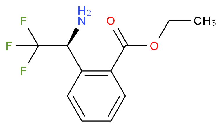 2-((S)-1-AMINO-2,2,2-TRIFLUORO-ETHYL)-BENZOIC ACID ETHYL ESTER_Molecular_structure_CAS_)