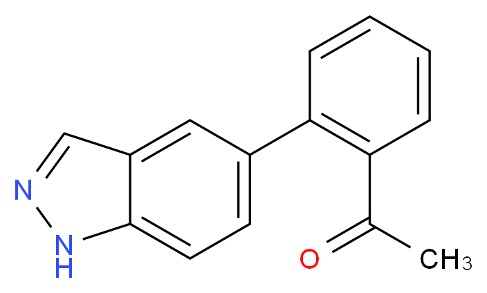1-[2-(1H-indazol-5-yl)phenyl]ethanone_Molecular_structure_CAS_)