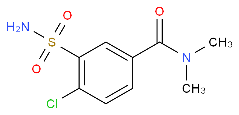 4-chloro-N,N-dimethyl-3-sulfamoylbenzamide_Molecular_structure_CAS_)