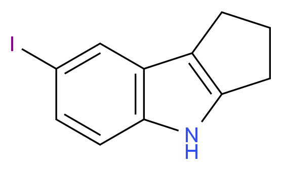7-Iodo-1,2,3,4-tetrahydrocyclopenta[b]indole_Molecular_structure_CAS_872473-09-1)