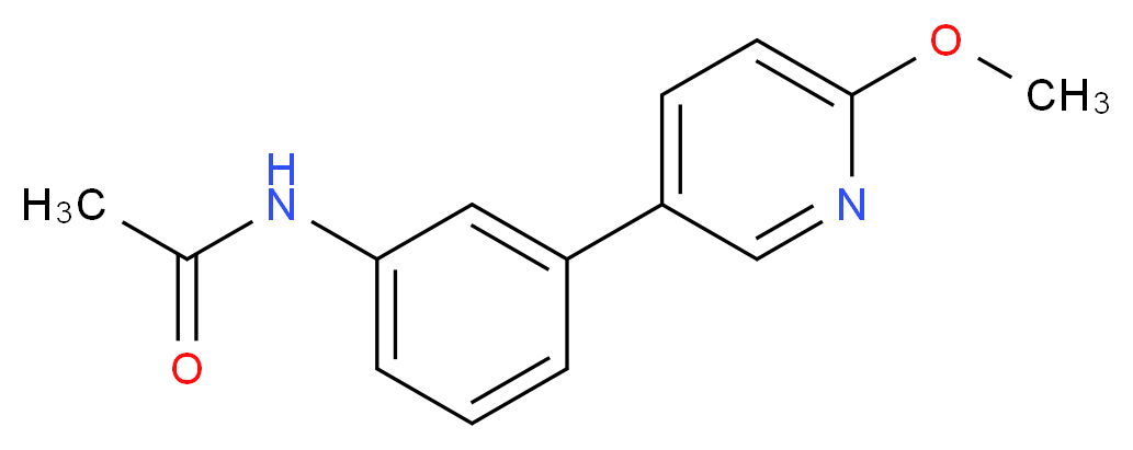 N-[3-(6-methoxypyridin-3-yl)phenyl]acetamide_Molecular_structure_CAS_)
