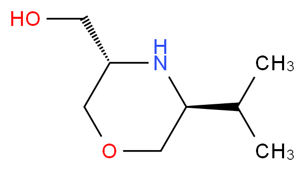 ((3S,5S)-5-IsopropylMorpholin-3-yl)Methanol_Molecular_structure_CAS_500708-40-7)