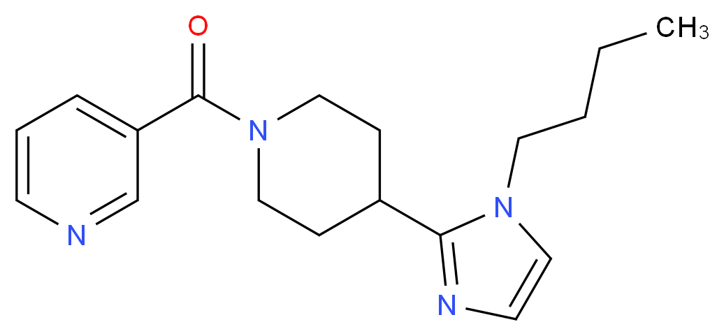 3-{[4-(1-butyl-1H-imidazol-2-yl)piperidin-1-yl]carbonyl}pyridine_Molecular_structure_CAS_)