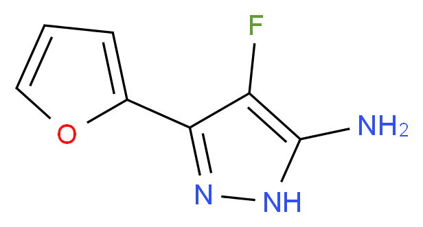 4-Fluoro-3-(furan-2-yl)-1H-pyrazol-5-amine_Molecular_structure_CAS_)