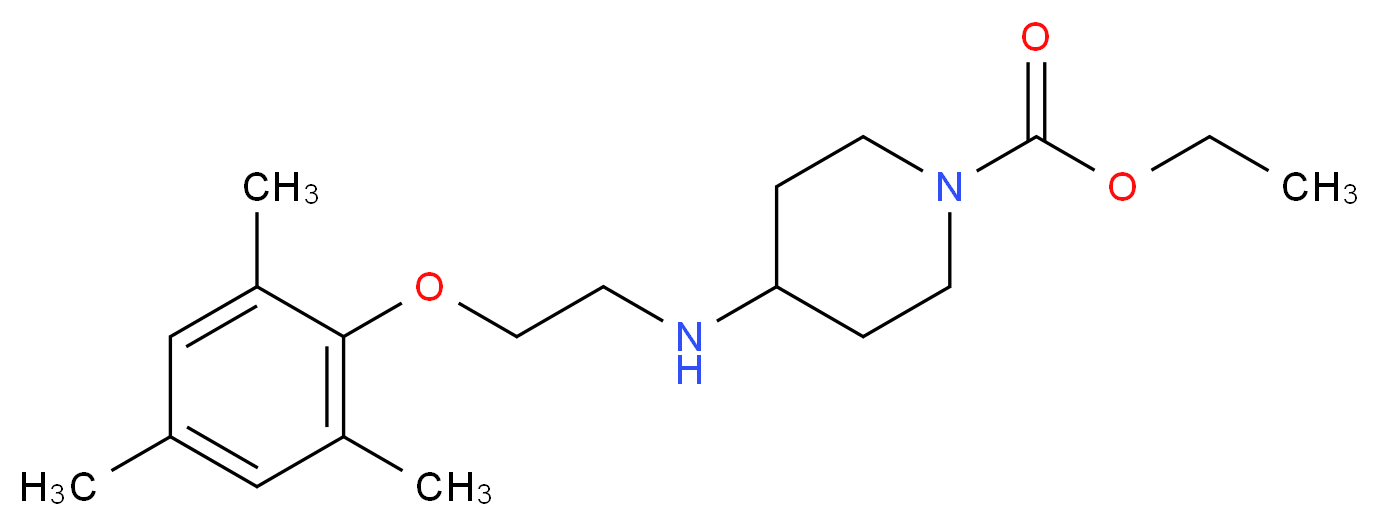 ethyl 4-{[2-(mesityloxy)ethyl]amino}-1-piperidinecarboxylate_Molecular_structure_CAS_)