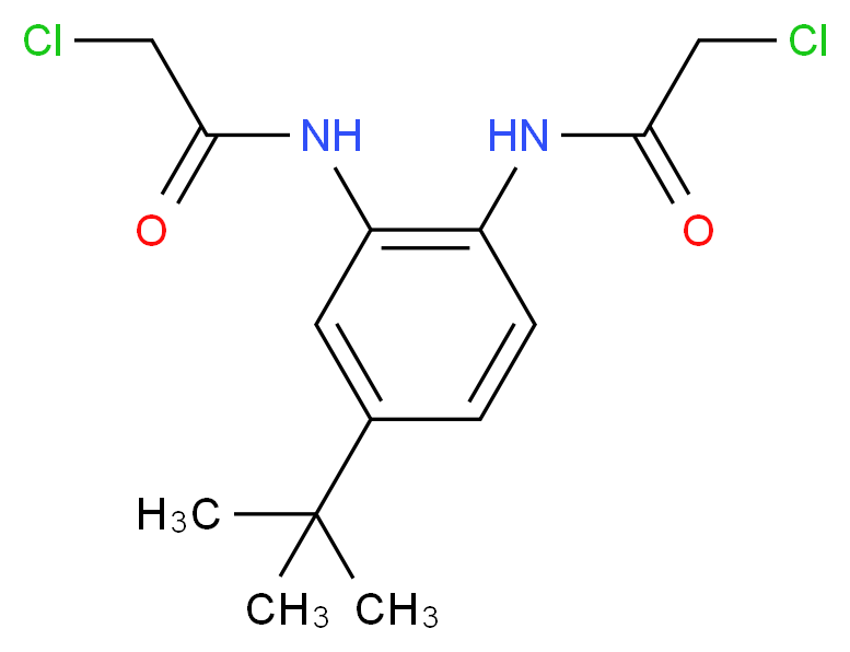 N1-{4-(tert-butyl)-2-[(2-chloroacetyl)amino]phenyl}-2-chloroacetamide_Molecular_structure_CAS_)