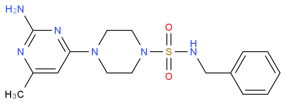 4-(2-amino-6-methylpyrimidin-4-yl)-N-benzylpiperazine-1-sulfonamide_Molecular_structure_CAS_)