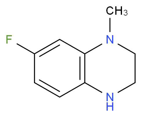 7-fluoro-1-methyl-1,2,3,4-tetrahydroquinoxaline_Molecular_structure_CAS_)