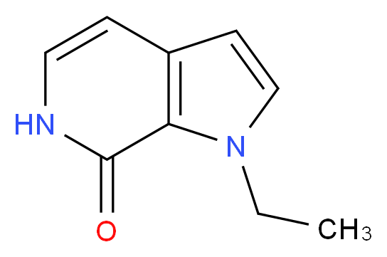 1-ethyl-1H,6H,7H-pyrrolo[2,3-c]pyridin-7-one_Molecular_structure_CAS_)