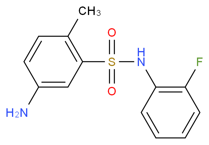 5-Amino-N-(2-fluoro-phenyl)-2-methyl-benzenesulfonamide_Molecular_structure_CAS_)