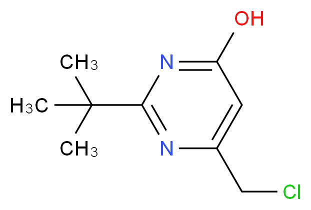 2-(tert-Butyl)-6-(chloromethyl)pyrimidin-4-ol_Molecular_structure_CAS_94171-08-1)