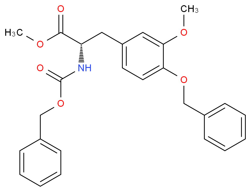 4-O-Benzyl-N-[(benzyloxy)carbonyl]-3-O-methyl-L-DOPA Methyl Ester_Molecular_structure_CAS_881911-31-5)