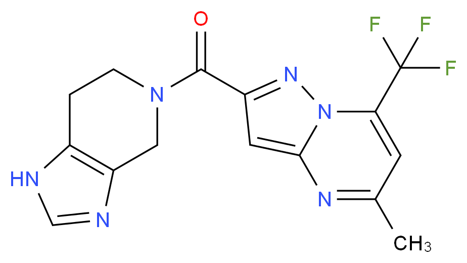 5-{[5-methyl-7-(trifluoromethyl)pyrazolo[1,5-a]pyrimidin-2-yl]carbonyl}-4,5,6,7-tetrahydro-1H-imidazo[4,5-c]pyridine_Molecular_structure_CAS_)