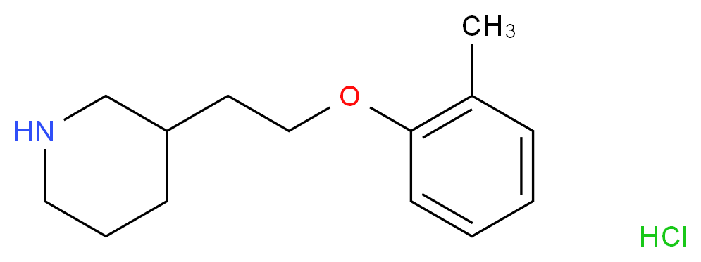3-[2-(2-Methylphenoxy)ethyl]piperidine hydrochloride_Molecular_structure_CAS_)