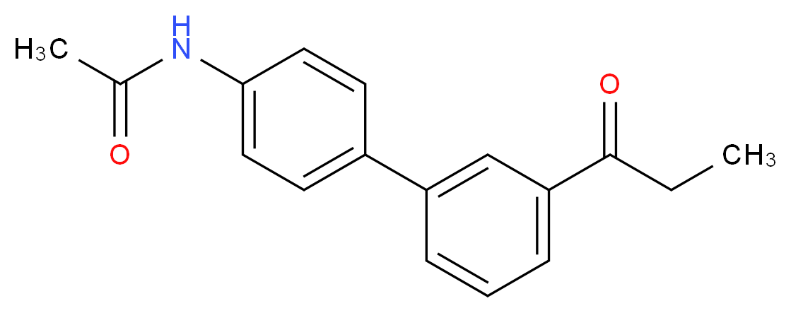 N-(3'-propionylbiphenyl-4-yl)acetamide_Molecular_structure_CAS_)