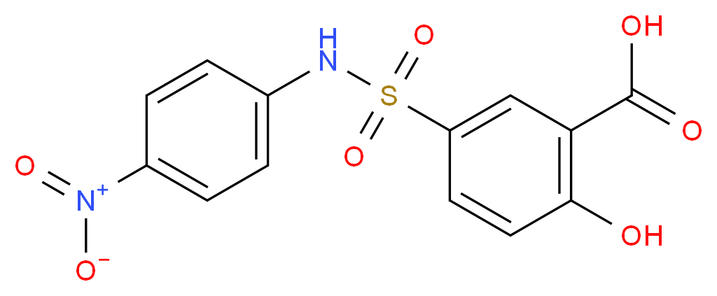 2-Hydroxy-5-(4-nitro-phenylsulfamoyl)-benzoic acid_Molecular_structure_CAS_62547-14-2)