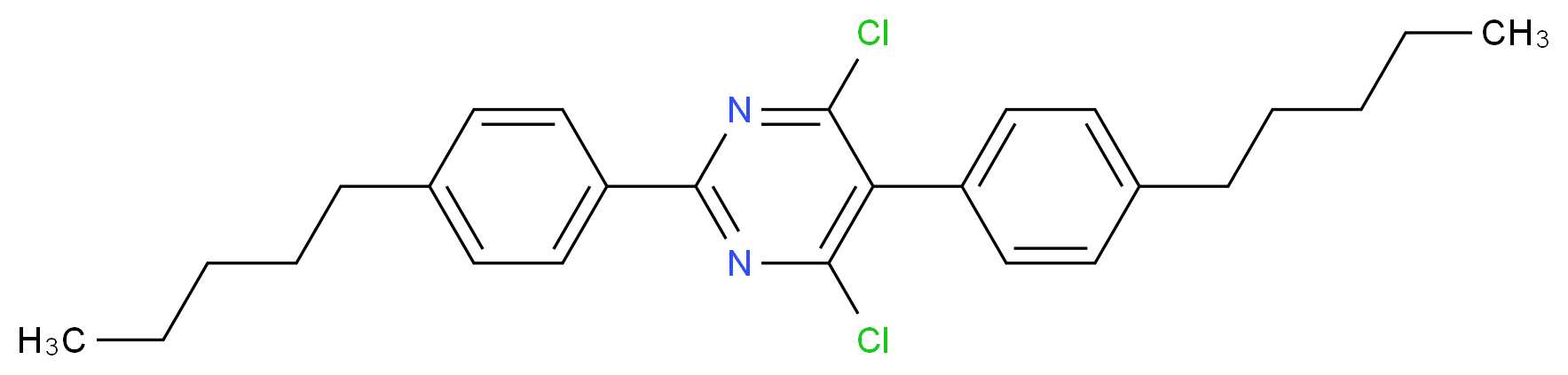 4,6-dichloro-2,5-di(4-pentylphenyl)pyrimidine_Molecular_structure_CAS_)