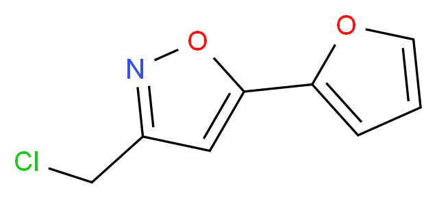 3-(chloromethyl)-5-(2-furyl)isoxazole_Molecular_structure_CAS_848658-70-8)