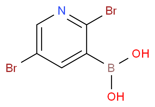 2,5-Dibromopyridine-3-boronic acid_Molecular_structure_CAS_852228-14-9)