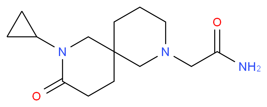 2-(8-cyclopropyl-9-oxo-2,8-diazaspiro[5.5]undec-2-yl)acetamide_Molecular_structure_CAS_)