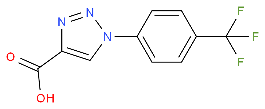 1-[4-(TRIFLUOROMETHYL)PHENYL]-1H-1,2,3-TRIAZOLE-4-CARBOXYLIC ACID_Molecular_structure_CAS_)