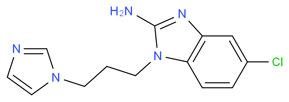 5-chloro-1-[3-(1H-imidazol-1-yl)propyl]-1H-1,3-benzodiazol-2-amine_Molecular_structure_CAS_)